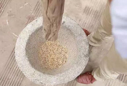 grinding coffee beans