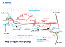Map of Tiger Leaping Gorge